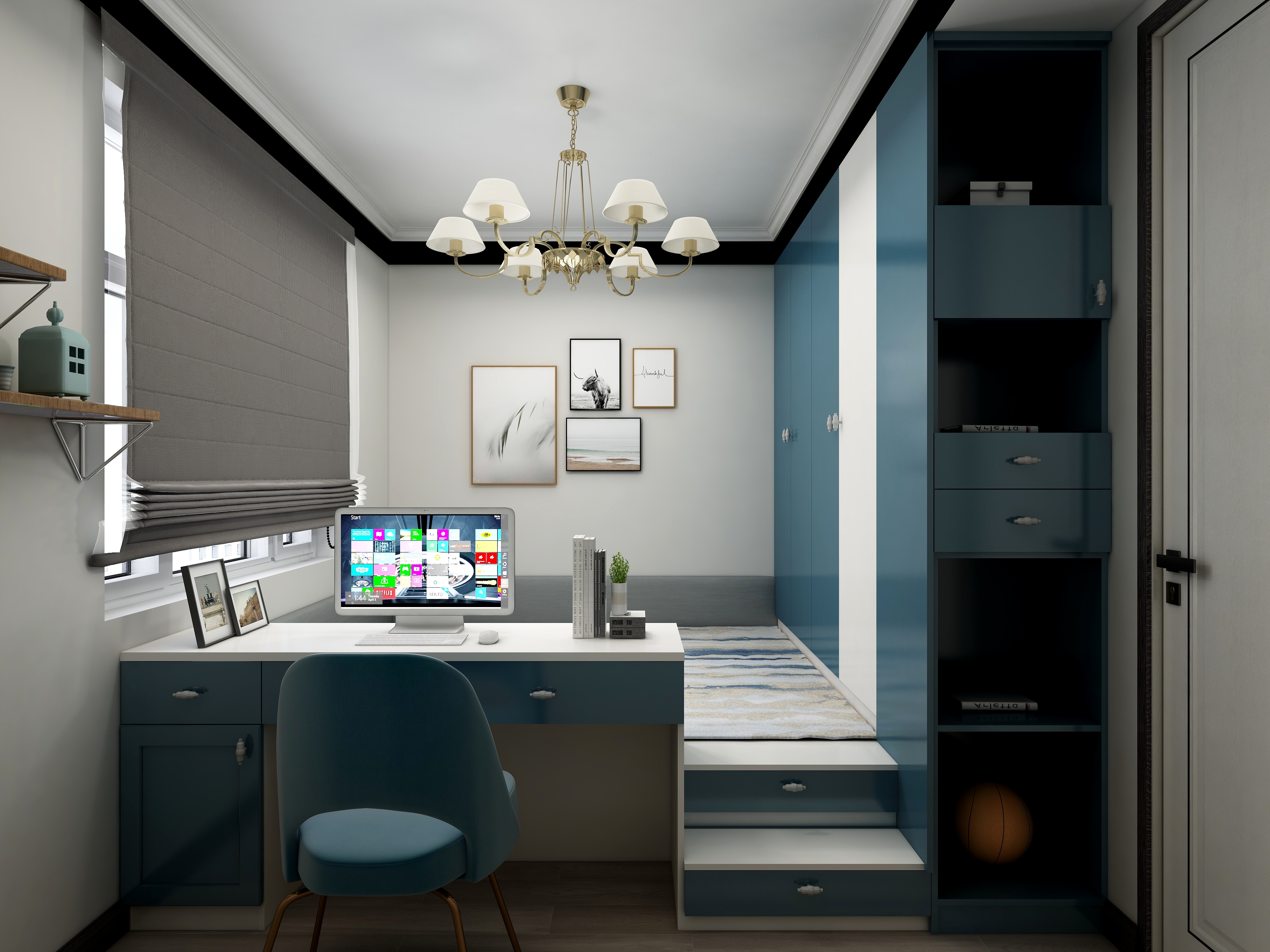 蛟河晟辉装饰设计工作室-水映花城装修效果图