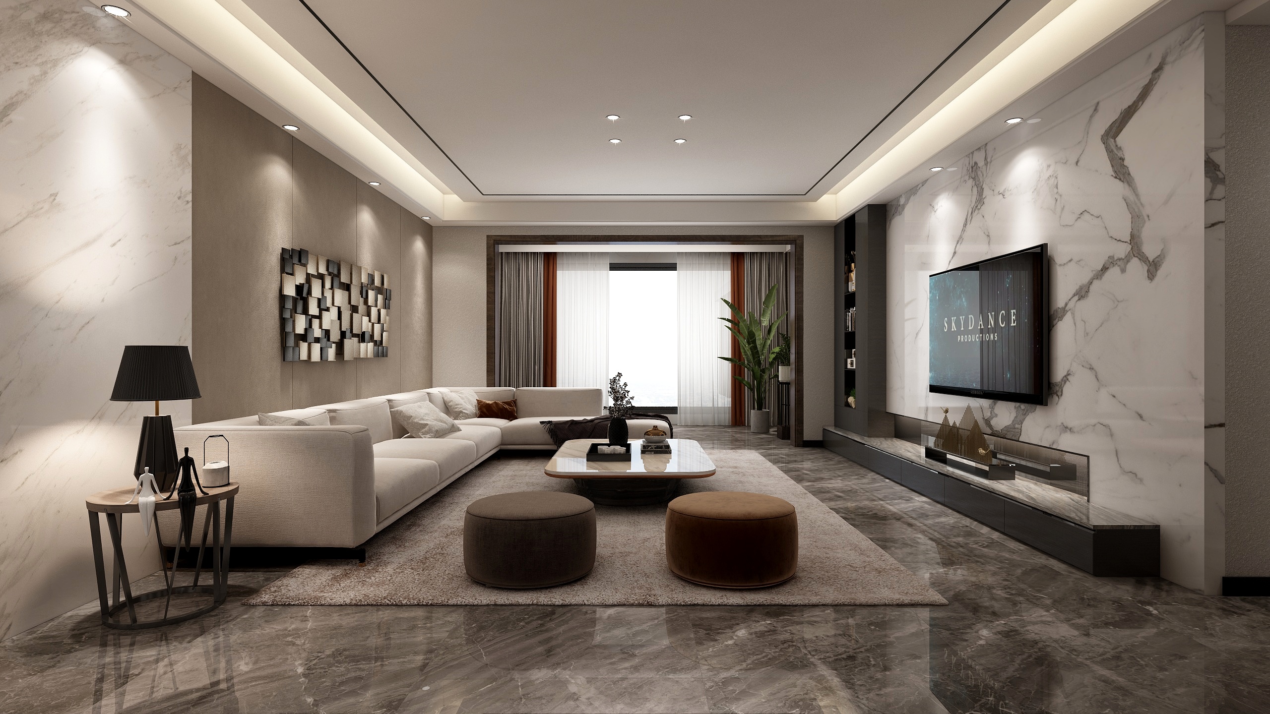 设计师夏佳苗-湖景半岛陈总雅居-装修设计方案