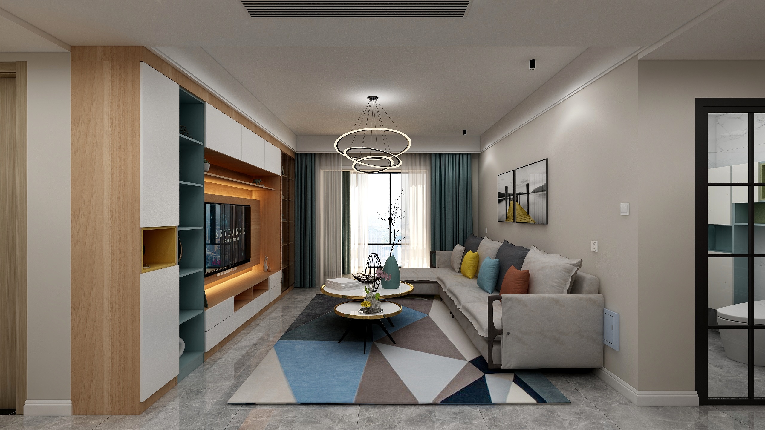 源博设计-119方北欧三居装修效果图