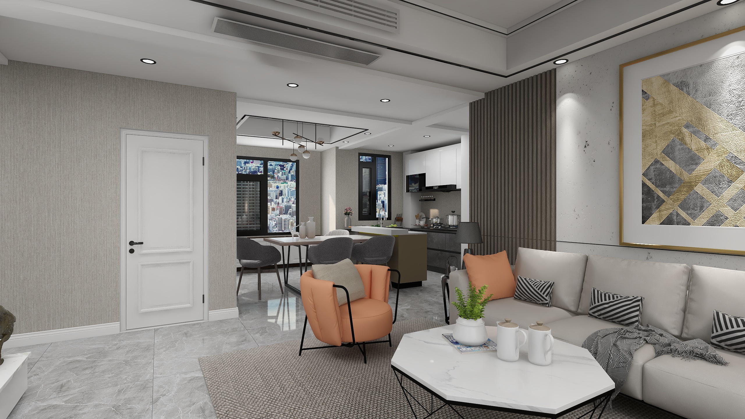 YIMI空间设计JeMI-阳光都市-吴女士-装修设计方案