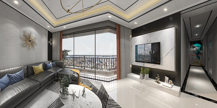 南宁经营部4-现代客餐厅-装修设计方案