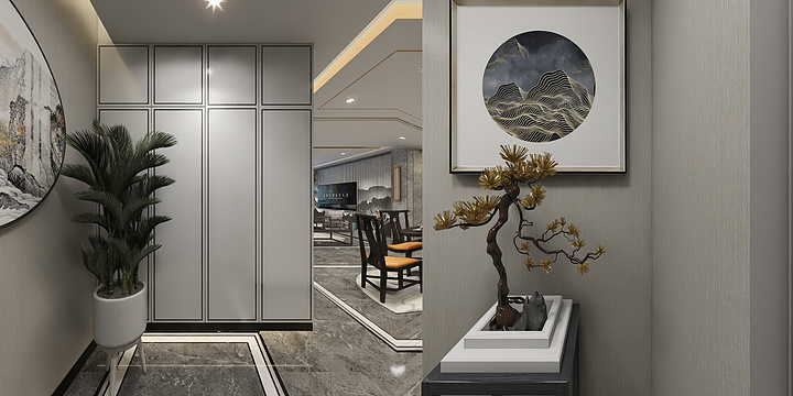 金牌设计师zz-新中式轻奢风格-Sand-装修设计方案