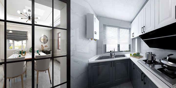 百维-瑞和园89.50㎡B户型3室2厅1卫-装修设计方案