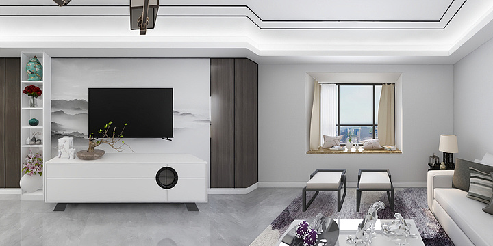 DESIGN_TENET-云顶绿城2-801-灰调-装修设计方案