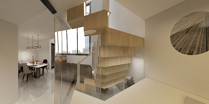 白晓鹏-时间谷曹姐【B座56㎡户型】现代轻奢-装修设计方案