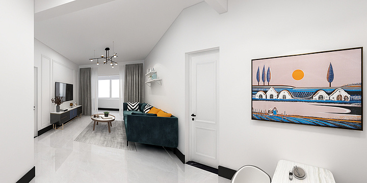 　 KANG LIN ❤-小城大爱b11-1-402原始图-装修设计方案