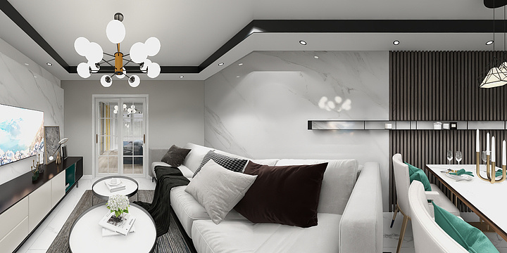 qqXWbE-西店一居室G户型-装修设计方案