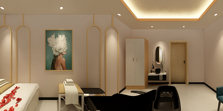古兰东平仄首席设计师小石-桂枝堂美容店-装修设计方案