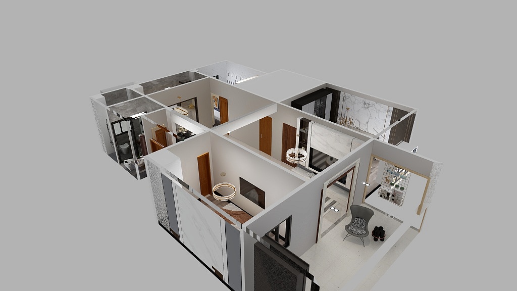 芳洲装饰17853933301-凤台6-2-501-装修设计方案