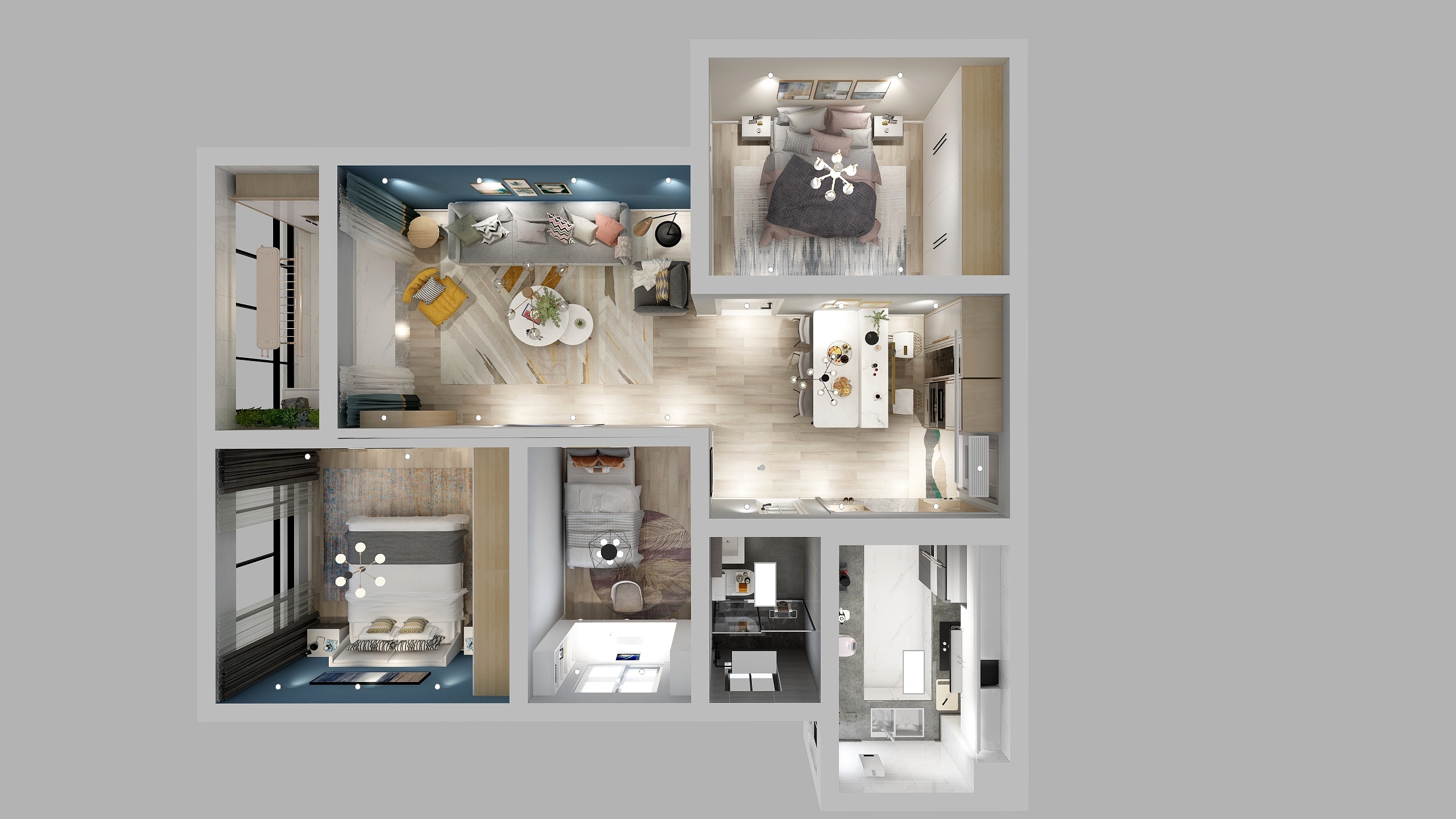 设计师达少-瑞和阳光城17楼-装修设计方案