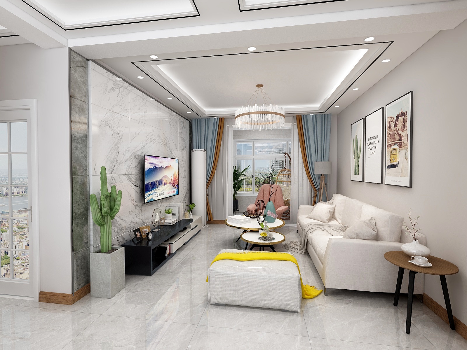 紫艺轩设计效果图-坦荡荡简约家装-装修设计方案