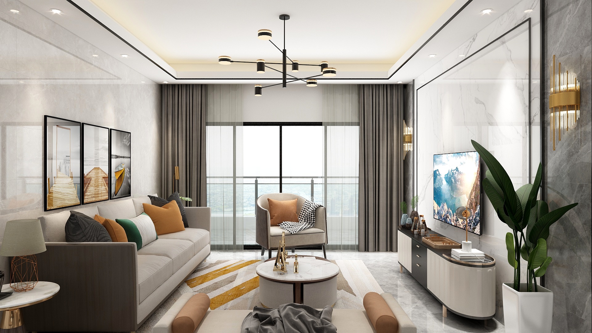 设计师丨郑焕俊-禧临门李女士-装修设计方案