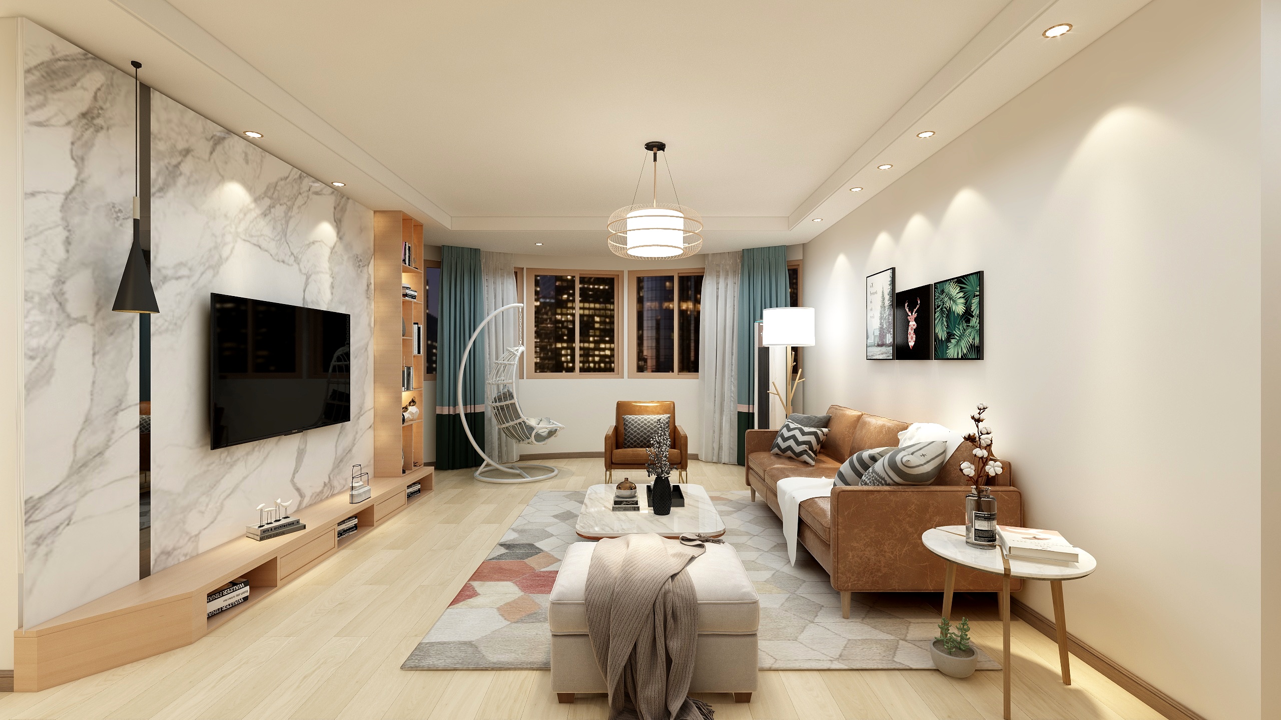 谢炎丨-【原木】浙江舟山嵊泗新城花园一层-装修设计方案