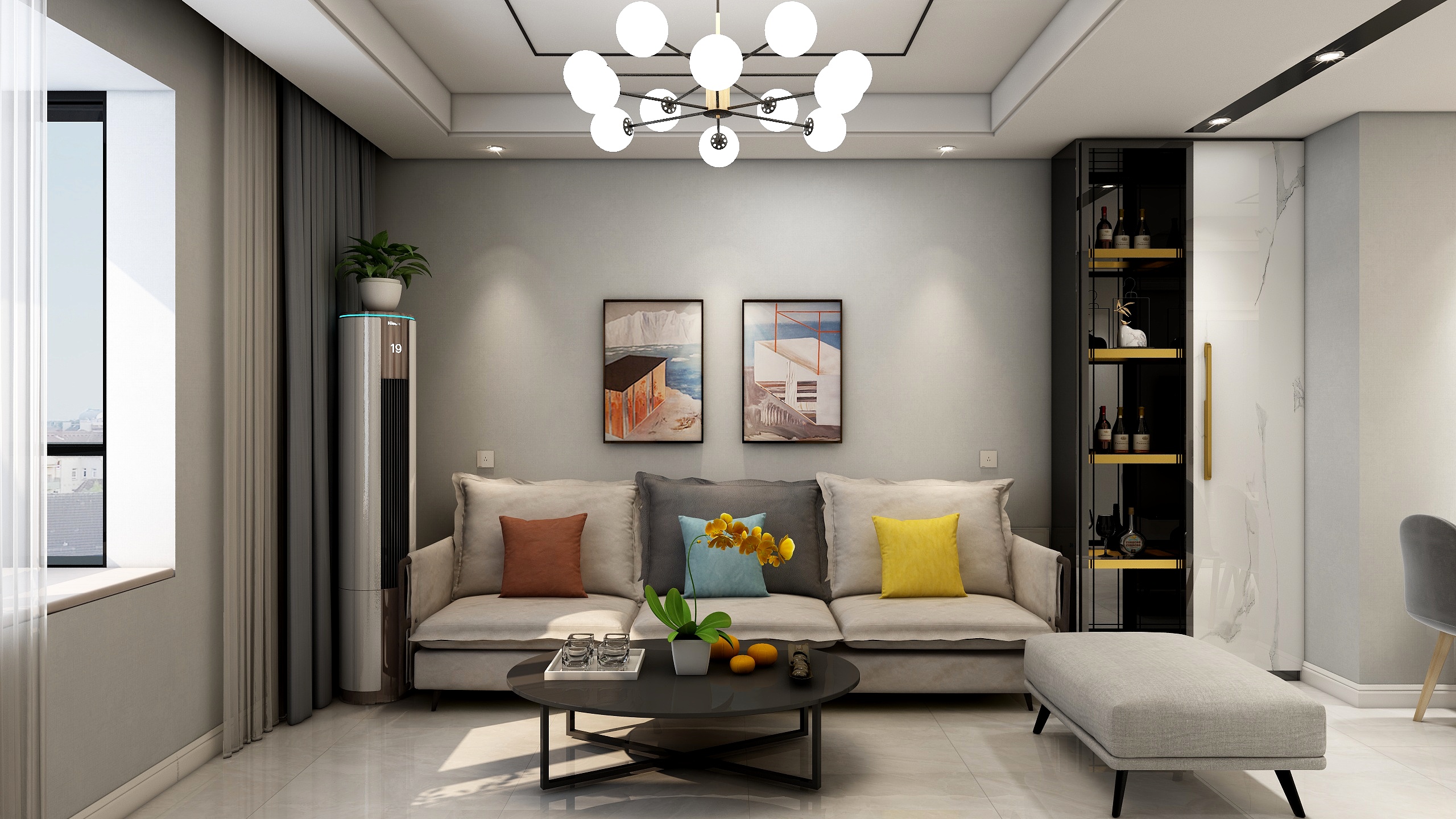 手绘未来式-蓝雾花露-装修设计方案