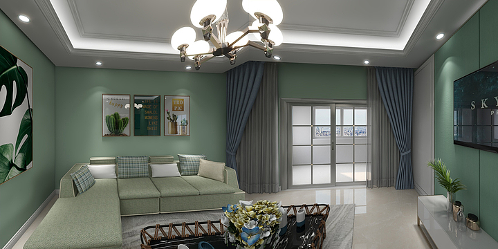 泰诗爾-凤凰世纪花城田园风格-装修设计方案