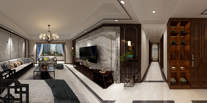 颜欢15571862499-宏兴御景庄园中式-装修设计方案