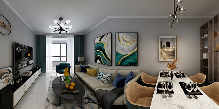 设计师杨小杨-雅苑83平-装修设计方案