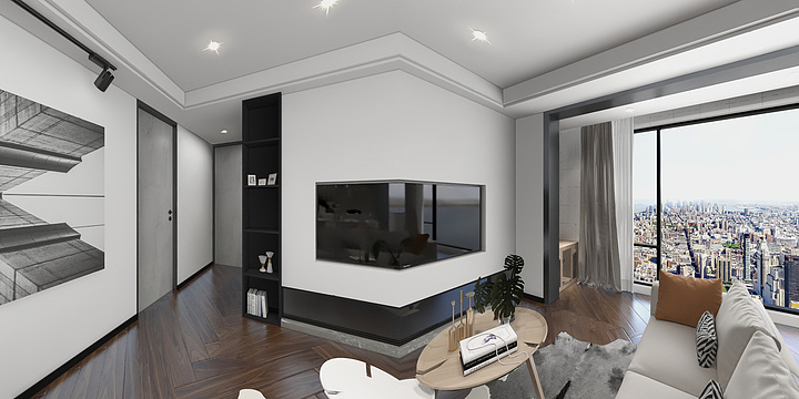 王杨城wyctehN-瑞和园89.50㎡B户型3室2厅1卫-装修设计方案