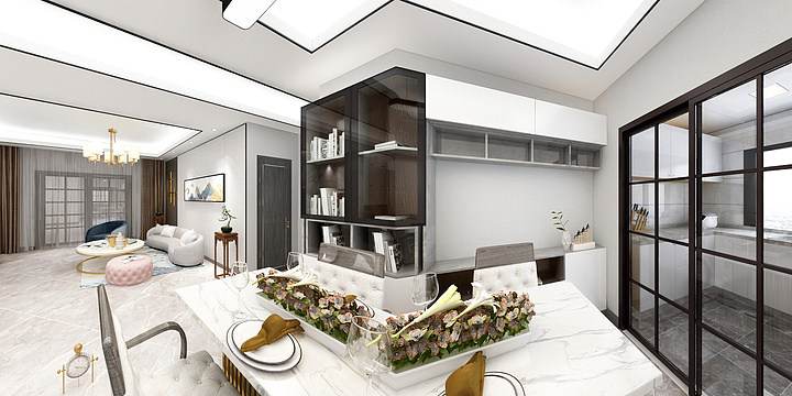 舒心家居-伟权公园府邸-新中式-装修设计方案
