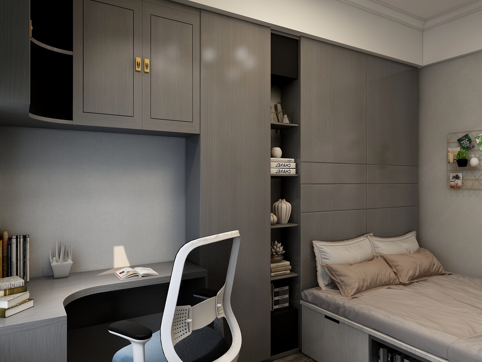 刘伟-95方新中式两居装修效果图