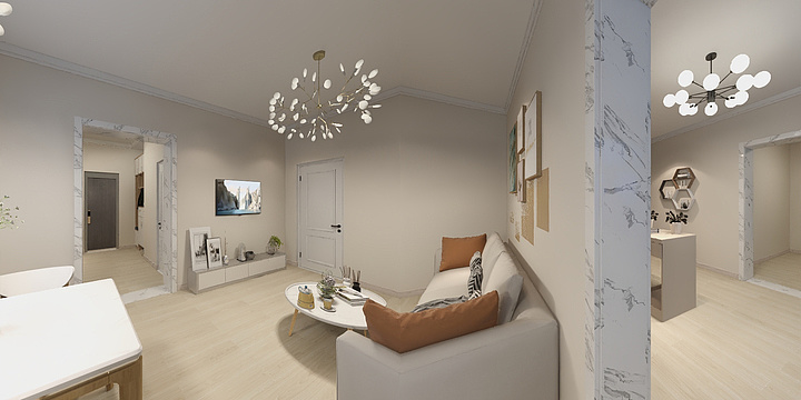 吉林小岳设计-吉化新居-装修设计方案