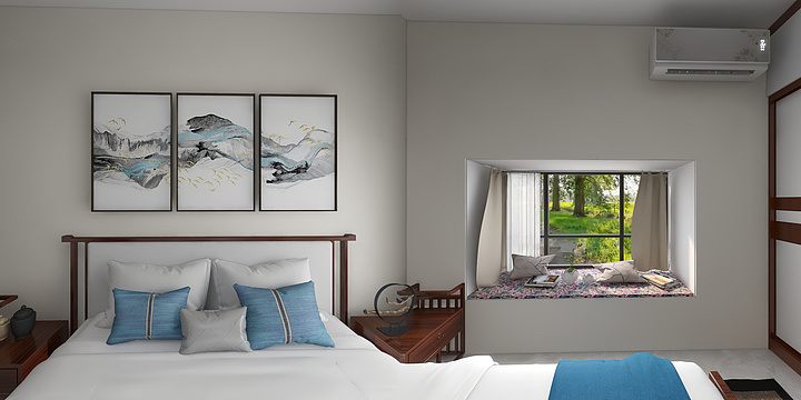 名星装饰设计星设计-中旭：现代城4-1004-装修设计方案