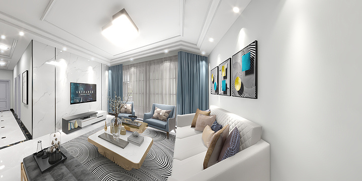 玮烨装饰设计-金港湾3#1D802S-装修设计方案