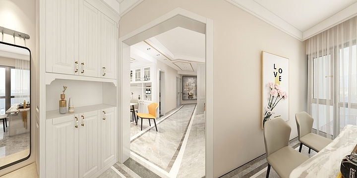 百得胜实木定制馆-田园时光-芷金城12栋1201室-装修设计方案