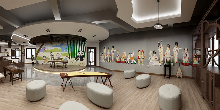 初一-民乐茶艺效果图-XK-副本-装修设计方案