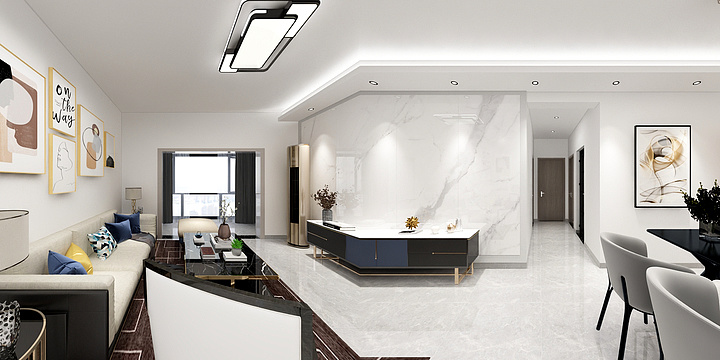 喜百年装饰德江-书香苑代姐现代风格-装修设计方案