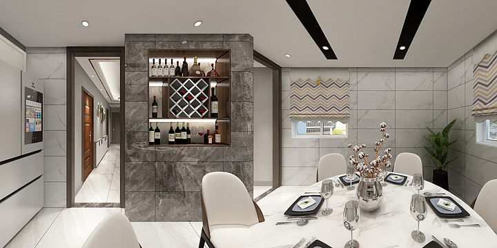 伟7213-瑞和园89.50㎡B户型3室2厅1卫-装修设计方案