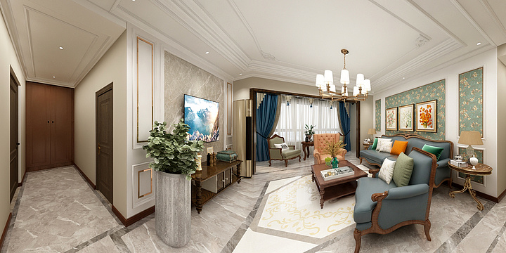 曾曾Q-鹭浮宫--简欧风格-黑-装修设计方案