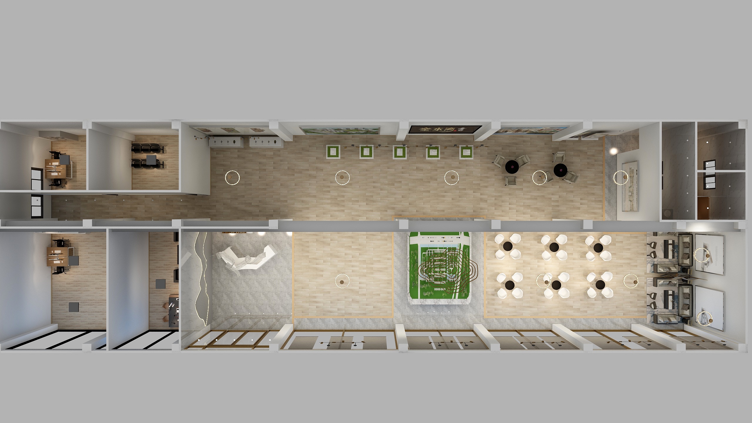 鲁乙丁-金水湾售楼中心-装修设计方案