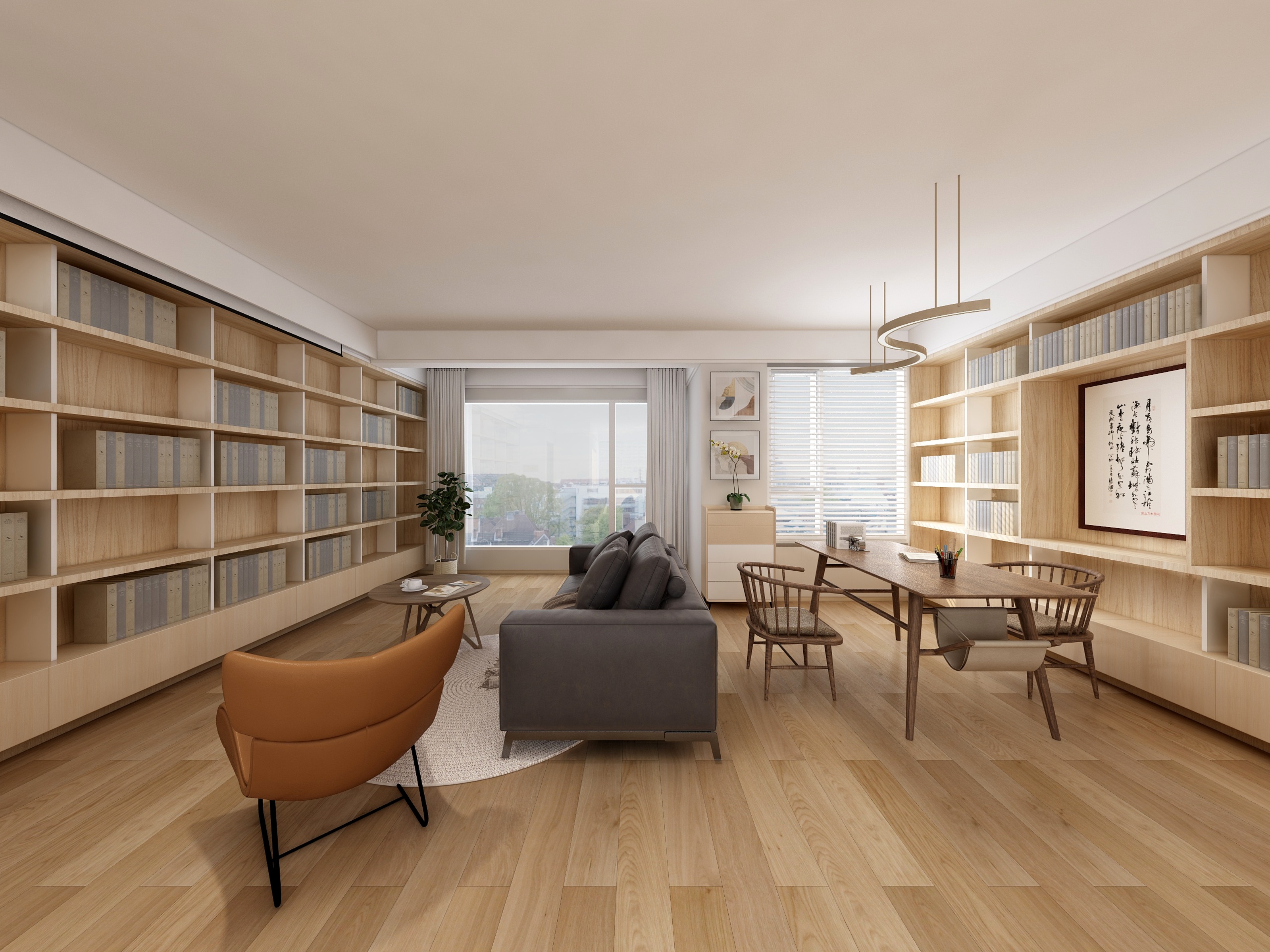 舒大宝ODUa-日式-宁静的书香气-装修设计方案