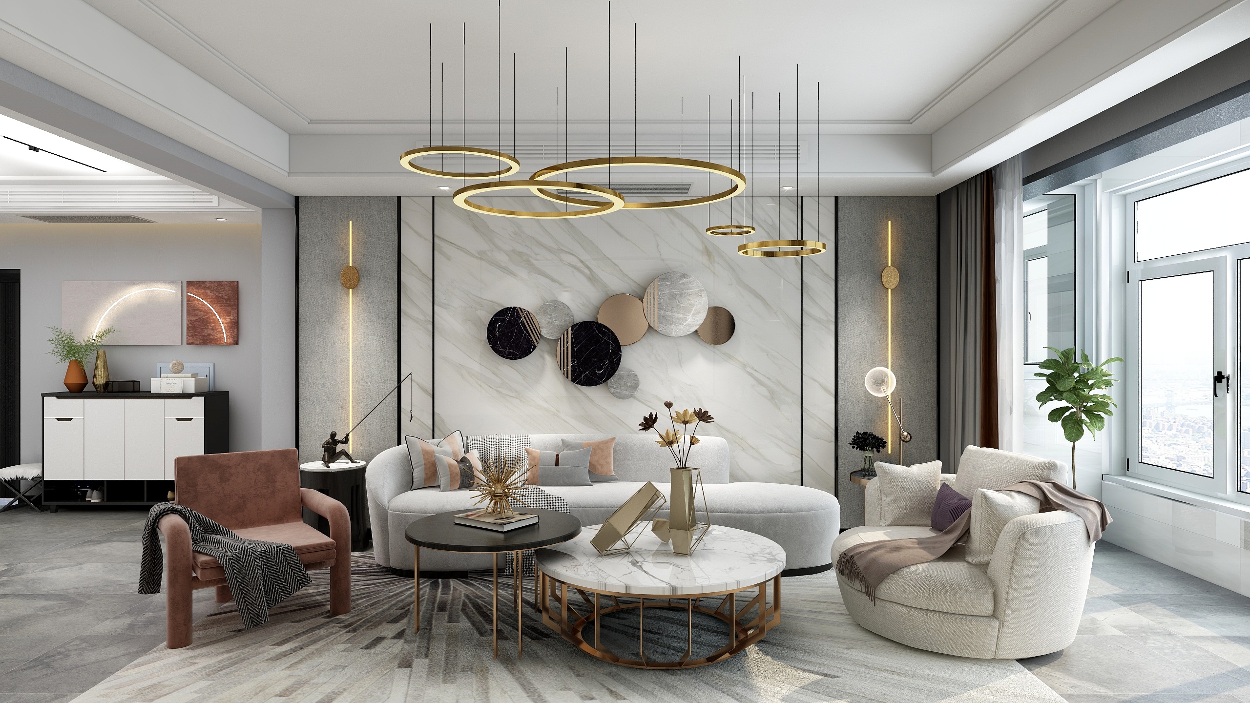 田东东设计师皇派全屋定制-合力园106#2#302李先生轻奢极简风格（135平米)-装修设计方案