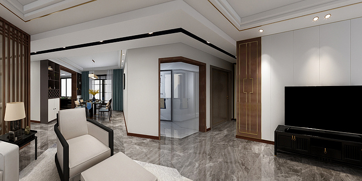 Design_Lee-20年8月│新中式│万锦2102-装修设计方案