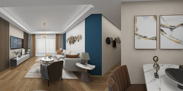 溪風设计-公园道18幢604室-装修设计方案