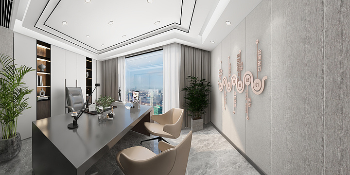 COLDEC蔻帝lK-玉溪，二楼办公室，（吴林作品）-装修设计方案