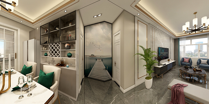 爱派装饰-御园125平米左边-装修设计方案