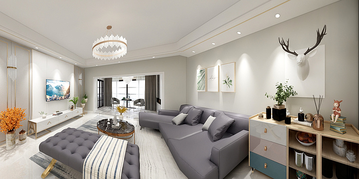 Art二月糖葫芦-保利城一期7-2-305-装修设计方案