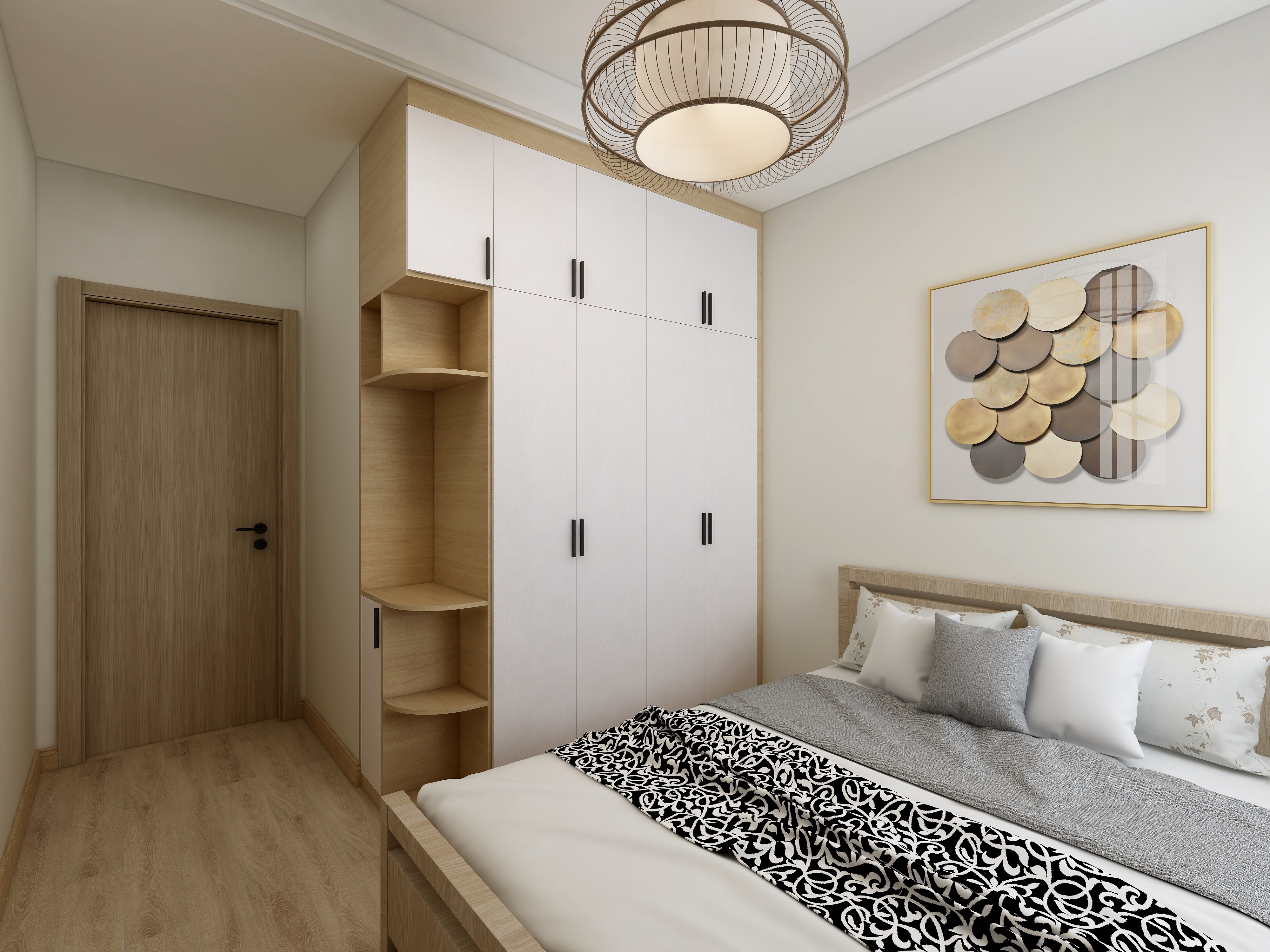 何意设计-木色行云装修效果图