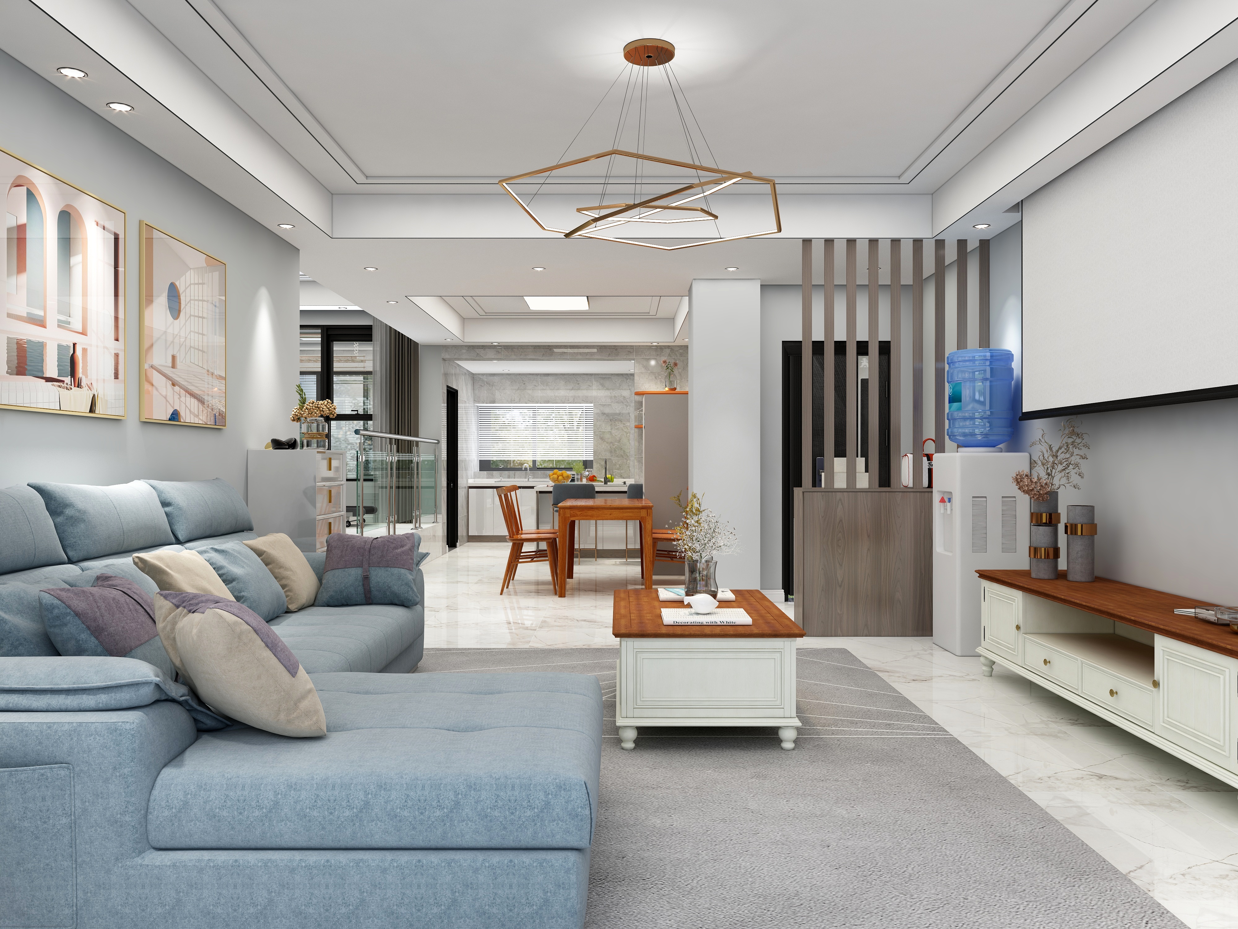 湛智华-混搭200平4房装修效果图