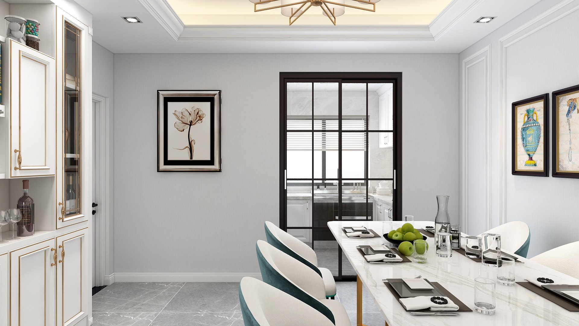 孤舟先生-古栅居装饰孤舟先生全程设计-4室2厅1卫1厨140m²-简欧-装修设计方案