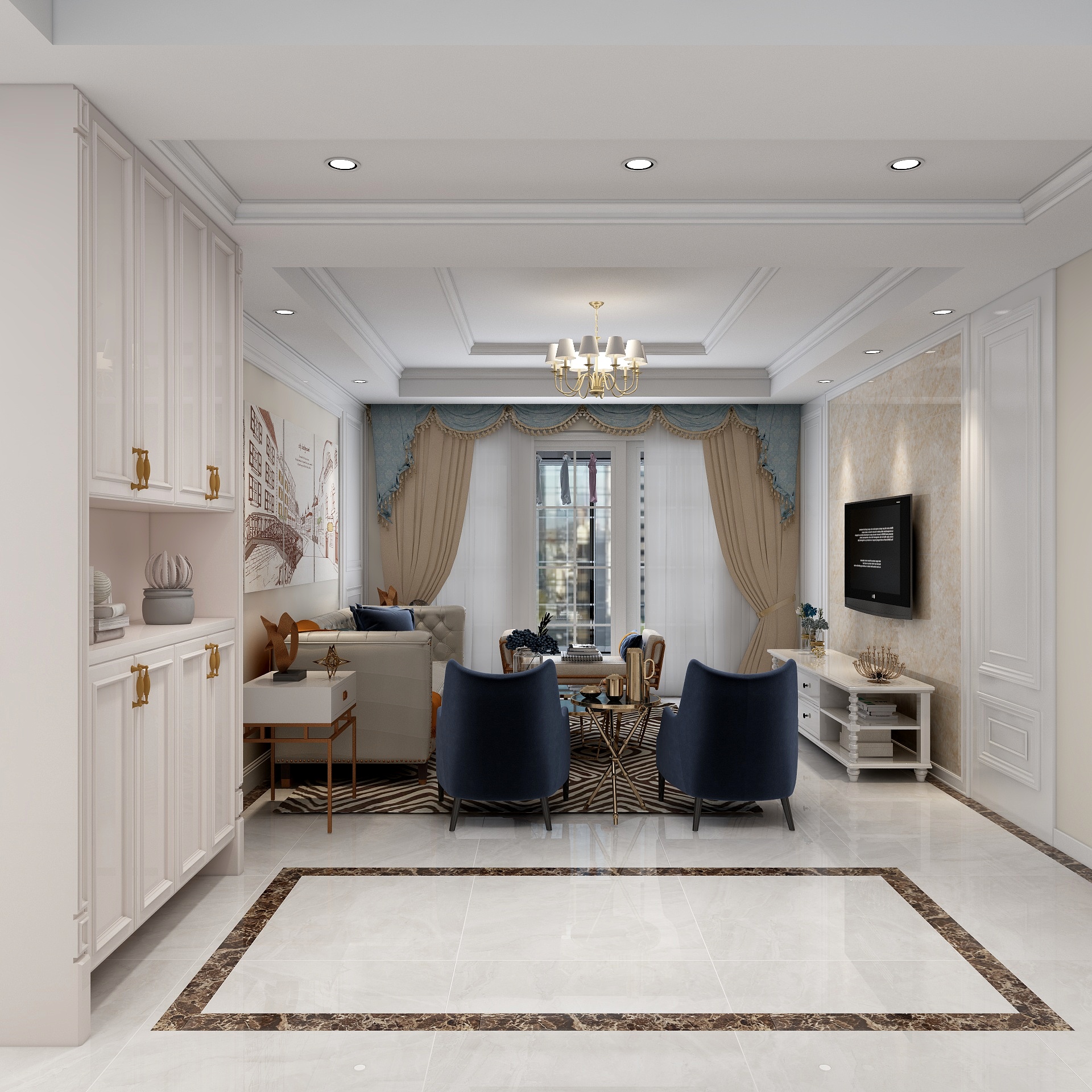 星空间丨袁思路-YSL设计-简欧-装修设计方案