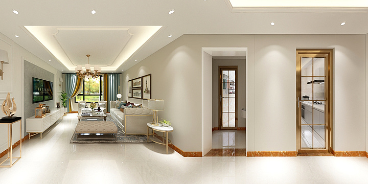 恒程-豪森名邸简美风-装修设计方案