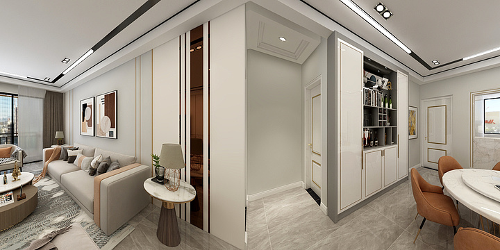 简Smile-四室两厅两卫-轻奢-装修设计方案