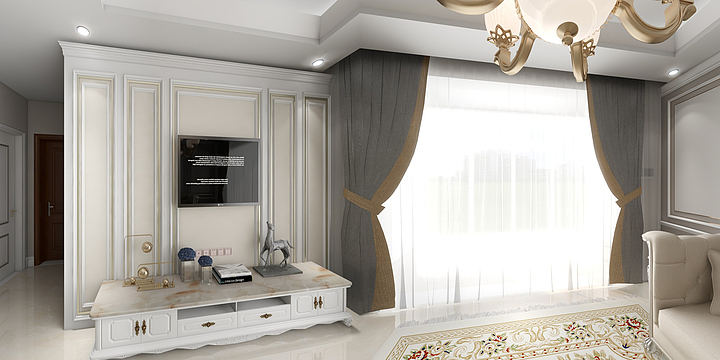 泰诗爾-金莎世纪城法式风格-装修设计方案