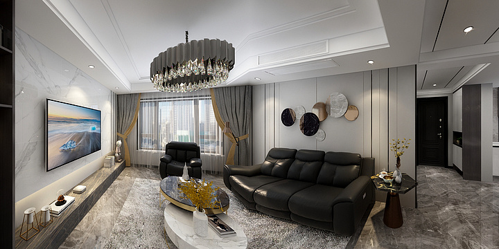 柒遇装饰设计Garry-远洋琨庭-装修设计方案