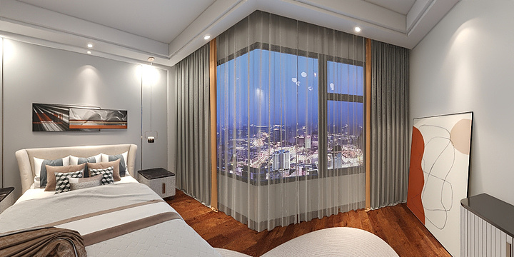 Kevinccc-周总-主卧室2楼-装修设计方案