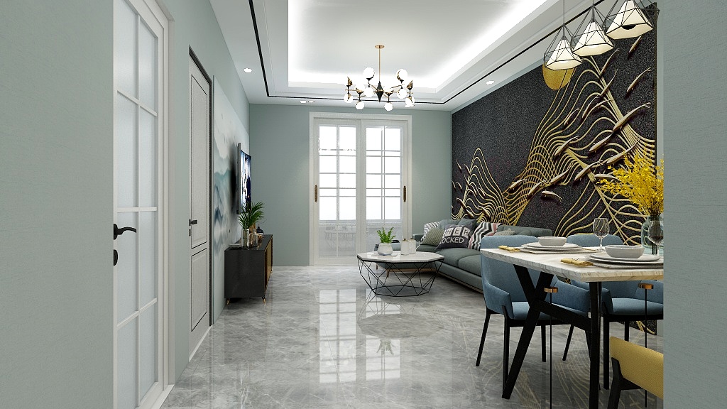 大鹏装饰233-赵都新城8号地缇香花舍-装修设计方案